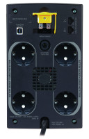 ИБП APC Back-UPS 1100 ВА, 230 В, авторегулировка напряжения, разъемы Schuko, СНГ вид сзади